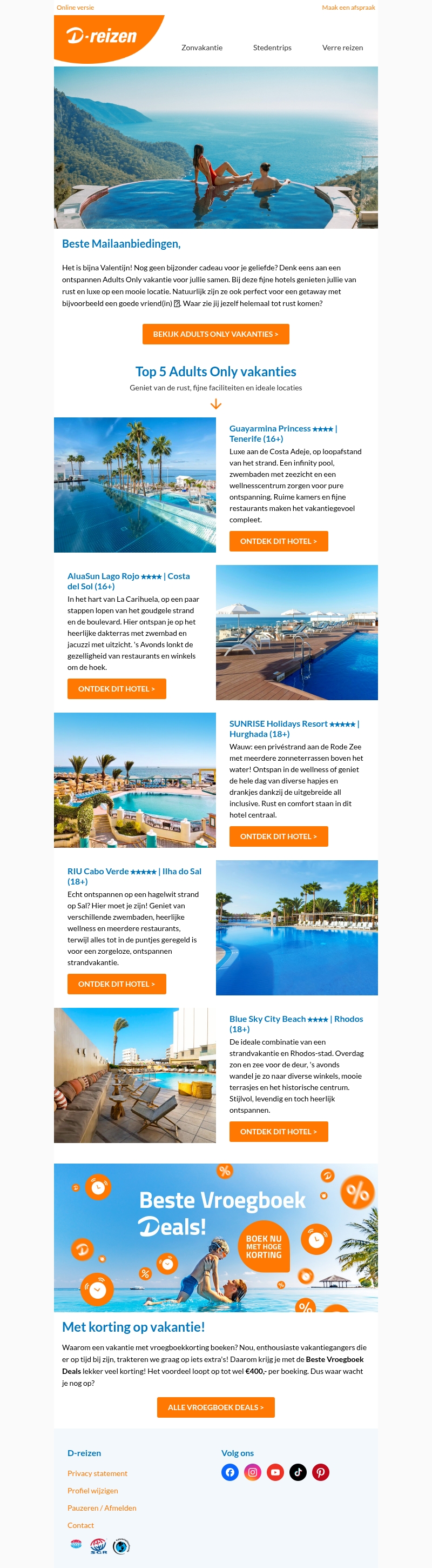 π Valentijn special: romantische hotels voor 2! π Valentijn special: romantische hotels voor 2!