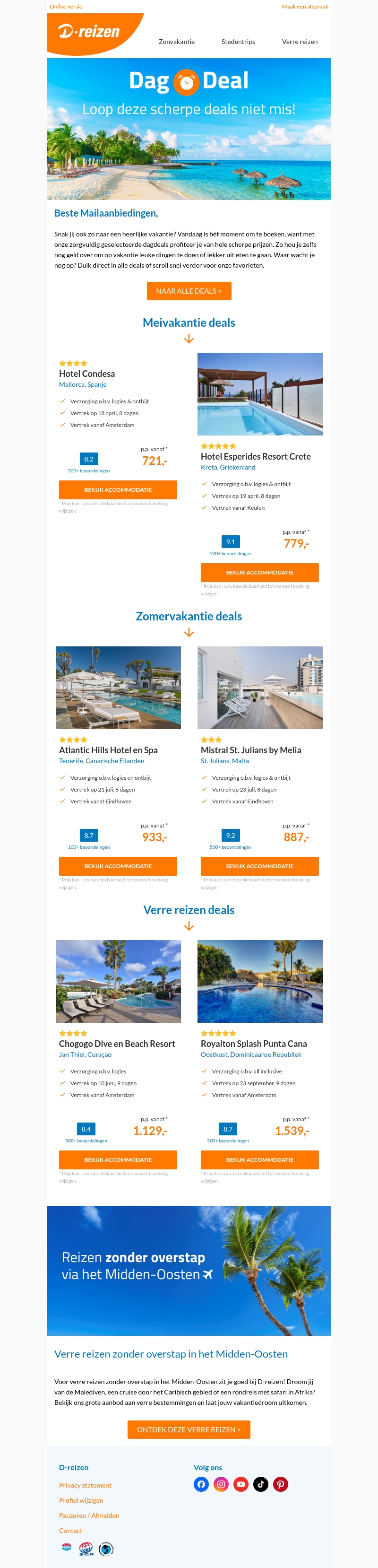 Grijp je kans: betaalbare zonvakanties! Grijp je kans: betaalbare zonvakanties!