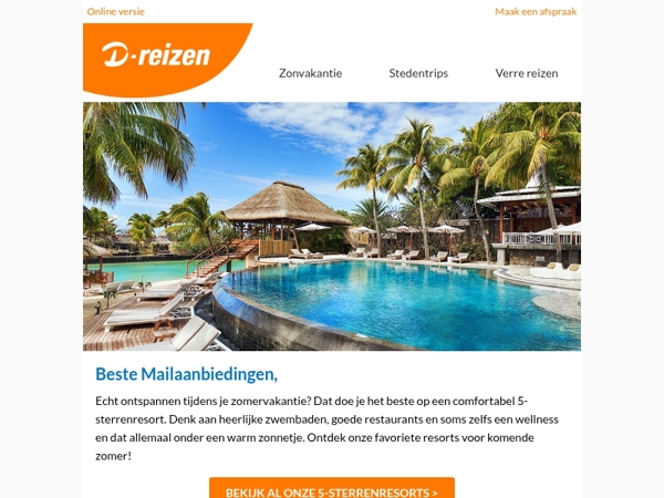 Zon, luxe en comfort: jouw 5-sterren zomervakantie 🌟