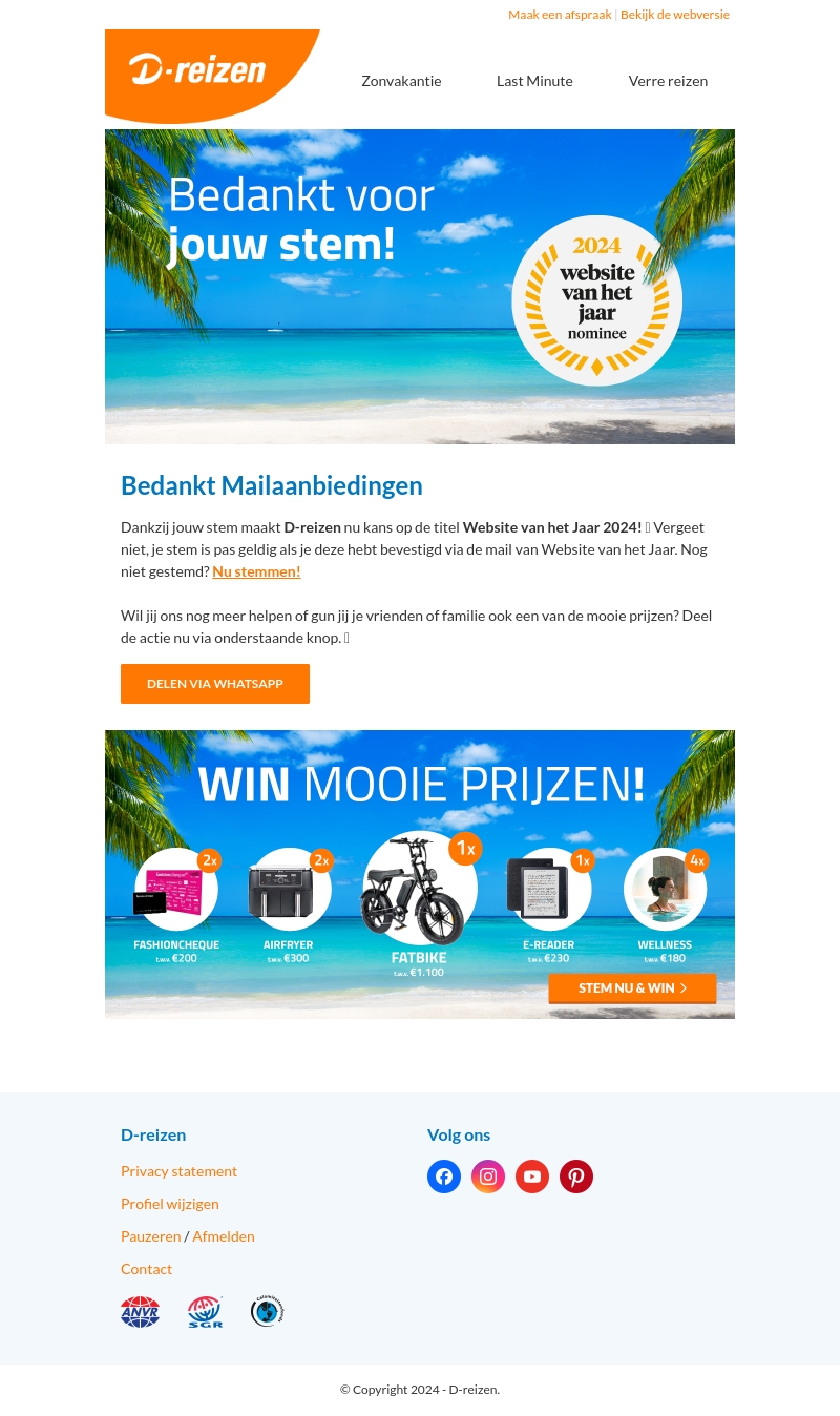 Bedankt voor je stem! 🧡 Bedankt voor je stem! 🧡