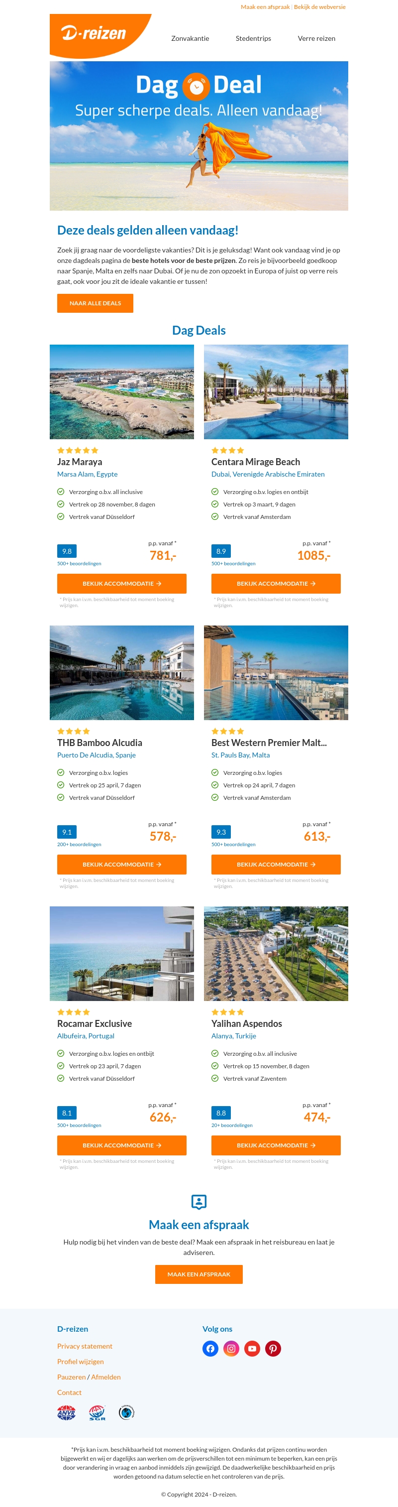 Dagdeals: van deze scherpe prijzen ga je stralen ☀️ Dagdeals: van deze scherpe prijzen ga je stralen ☀️