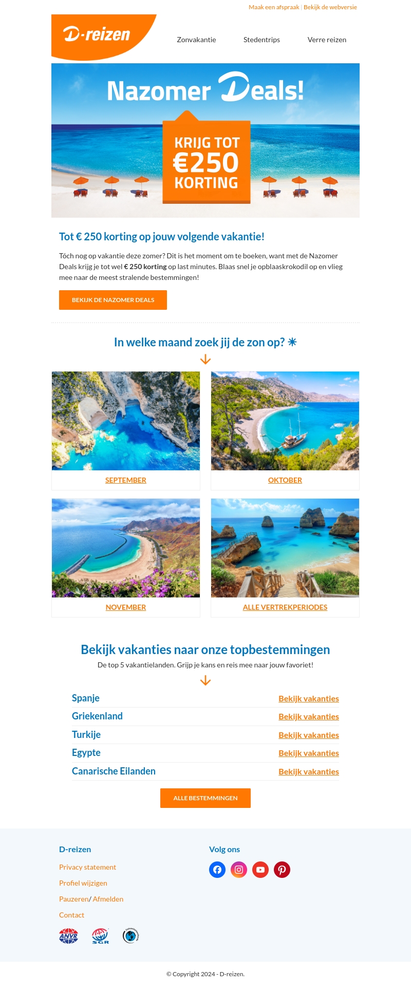 De Nazomer Deals zijn gestart! 🧡 De Nazomer Deals zijn gestart! 🧡