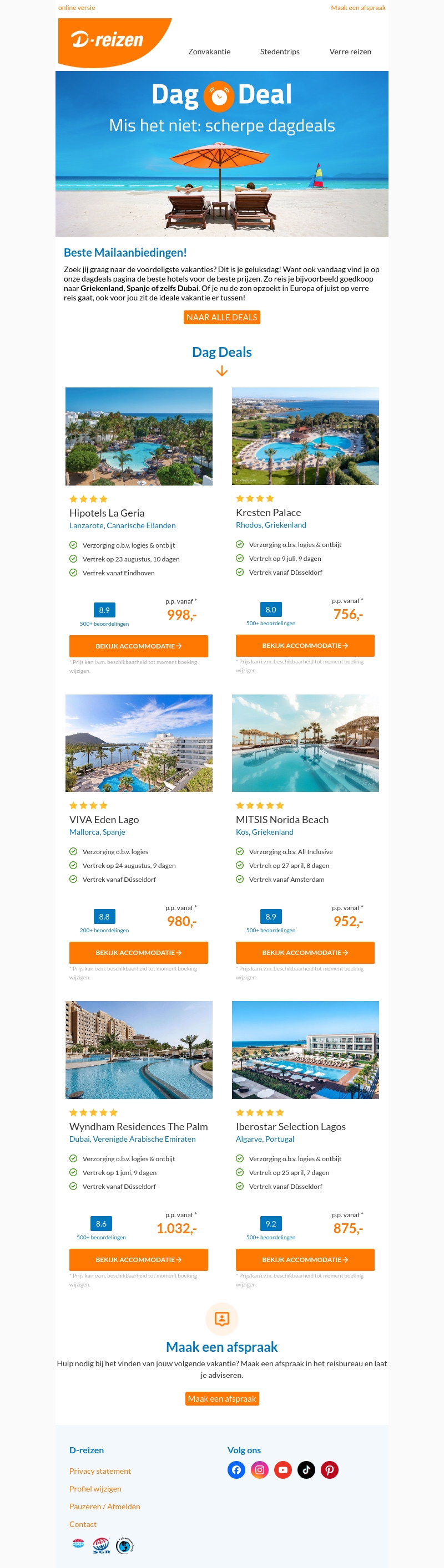 Dagdeals: van deze scherpe prijzen ga je stralen ☀️ Dagdeals: van deze scherpe prijzen ga je stralen ☀️