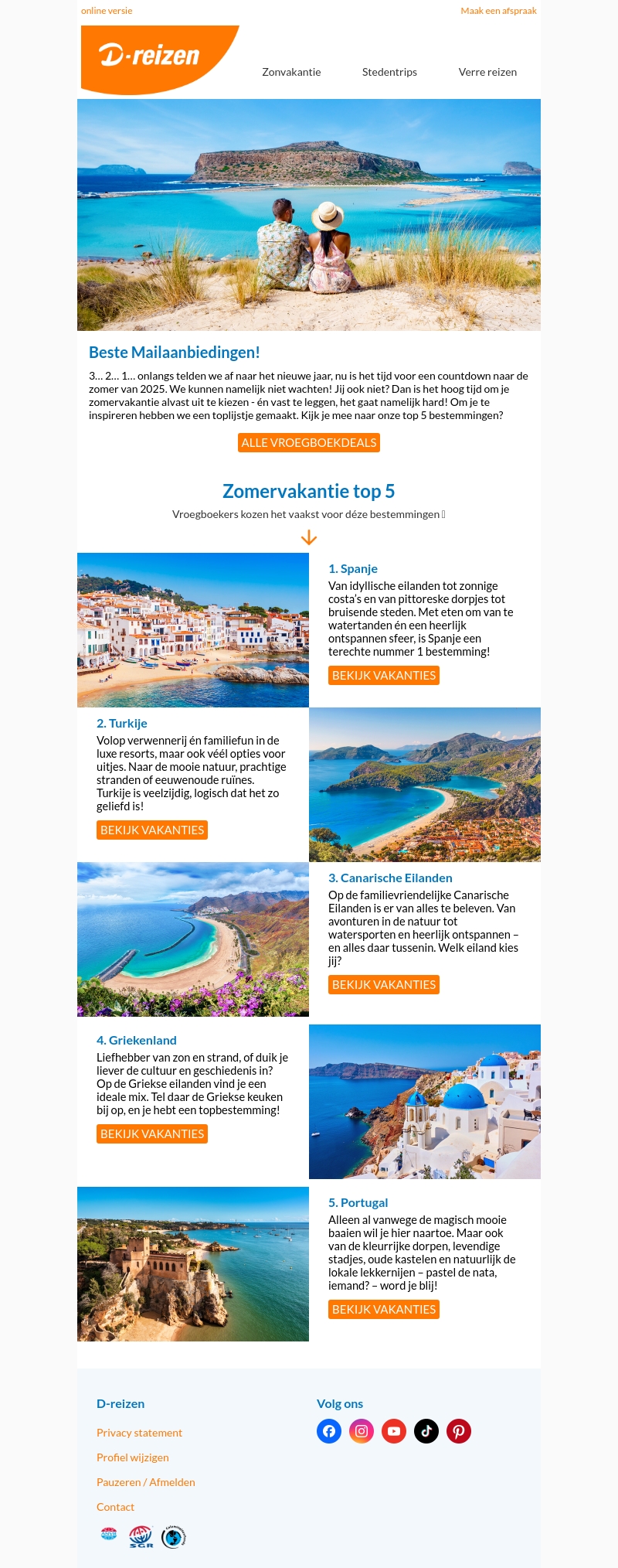 Top 5 🏆 voor zomer 2025 Top 5 🏆 voor zomer 2025