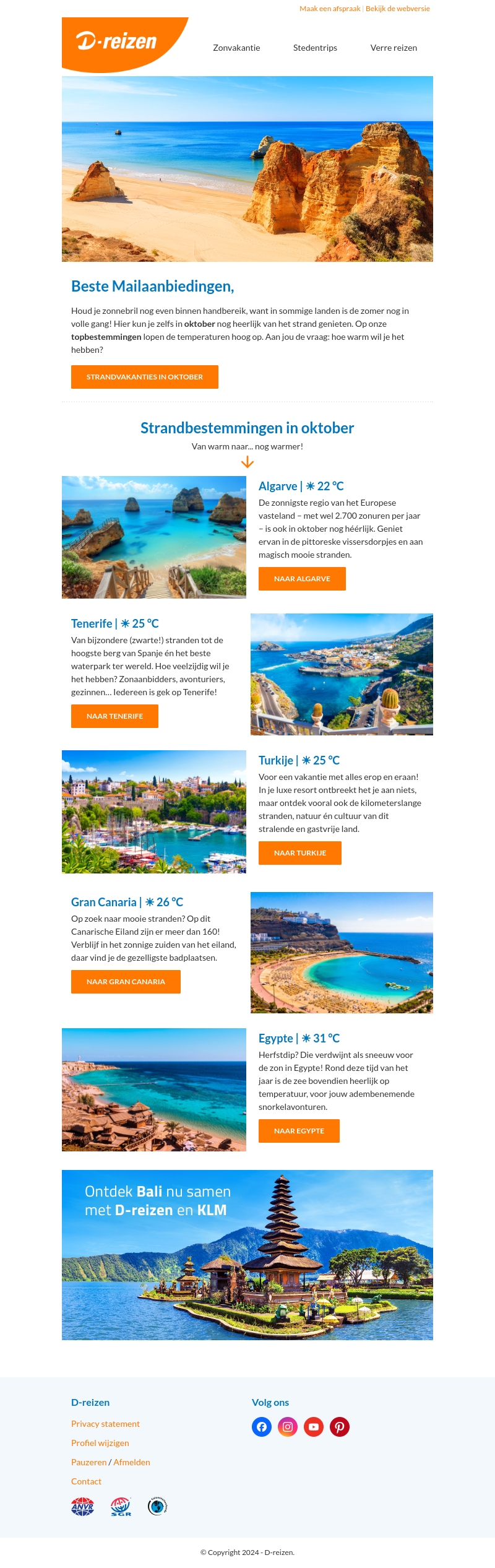 In oktober naar het strand? Hiér kan het! In oktober naar het strand? Hiér kan het!