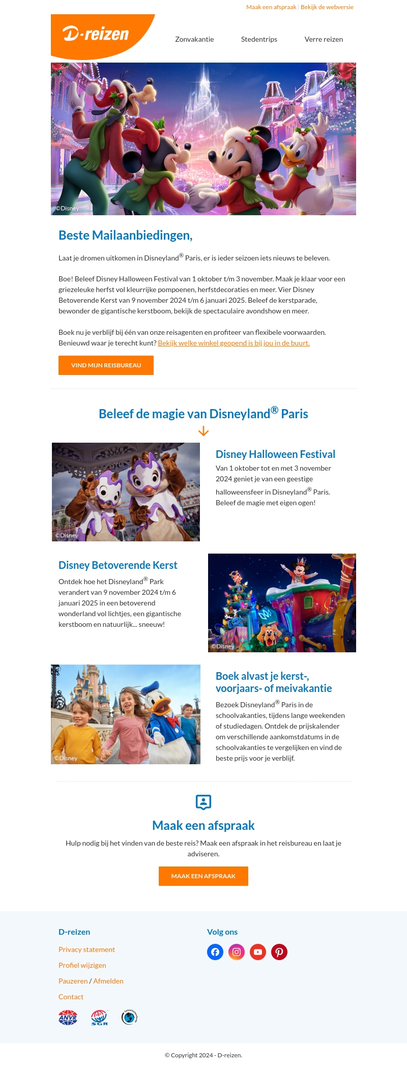 Laat je dromen uitkomen in Disneyland® Paris! Laat je dromen uitkomen in Disneyland® Paris!