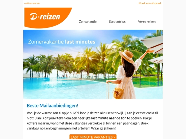 Laatste kans: zomervakantie last minutes ⏰