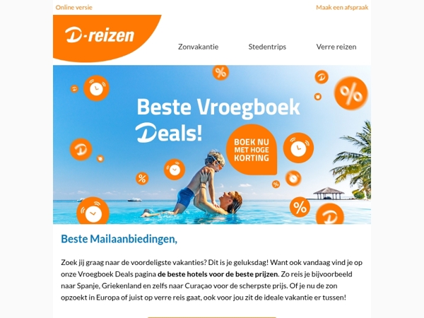 Vroegboek Deals: van deze scherpe prijzen ga je stralen ☀️