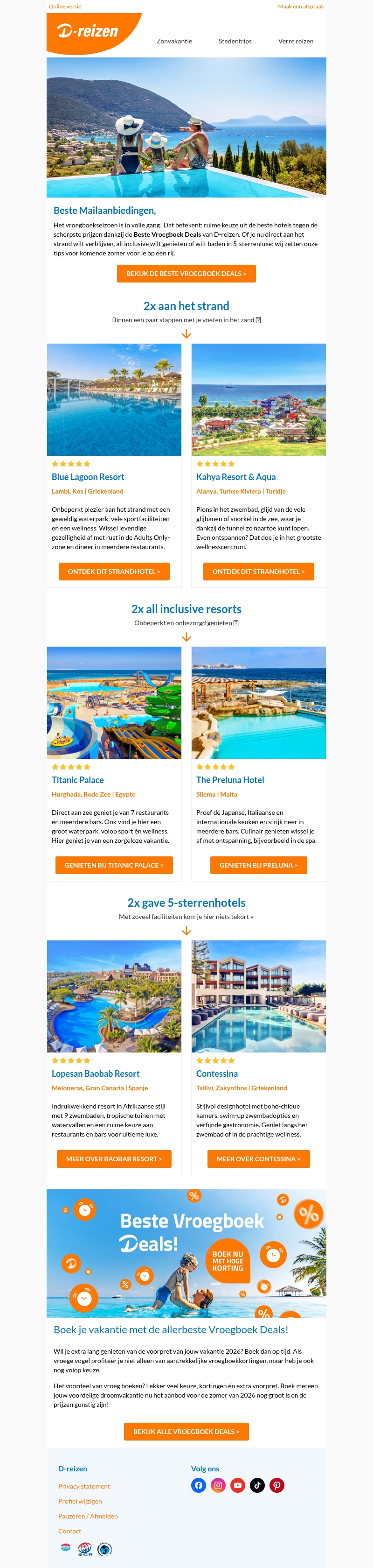 Onze selectie: De 4 beste hotels voor deze zomer Onze selectie: De 4 beste hotels voor deze zomer