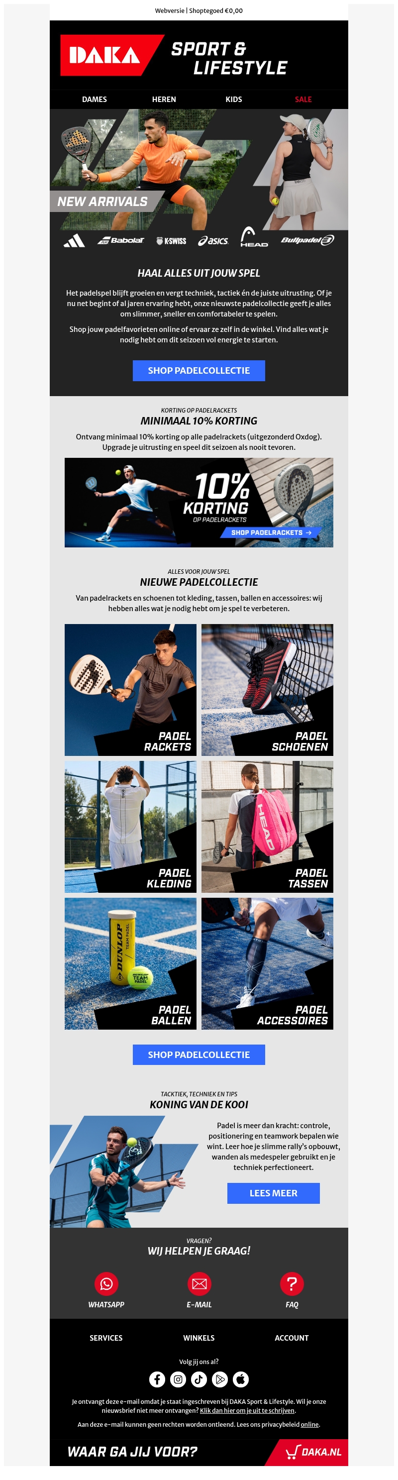 Ontdek de nieuwe padel collectie | Smash harder, speel slimmer Ontdek de nieuwe padel collectie | Smash harder, speel slimmer