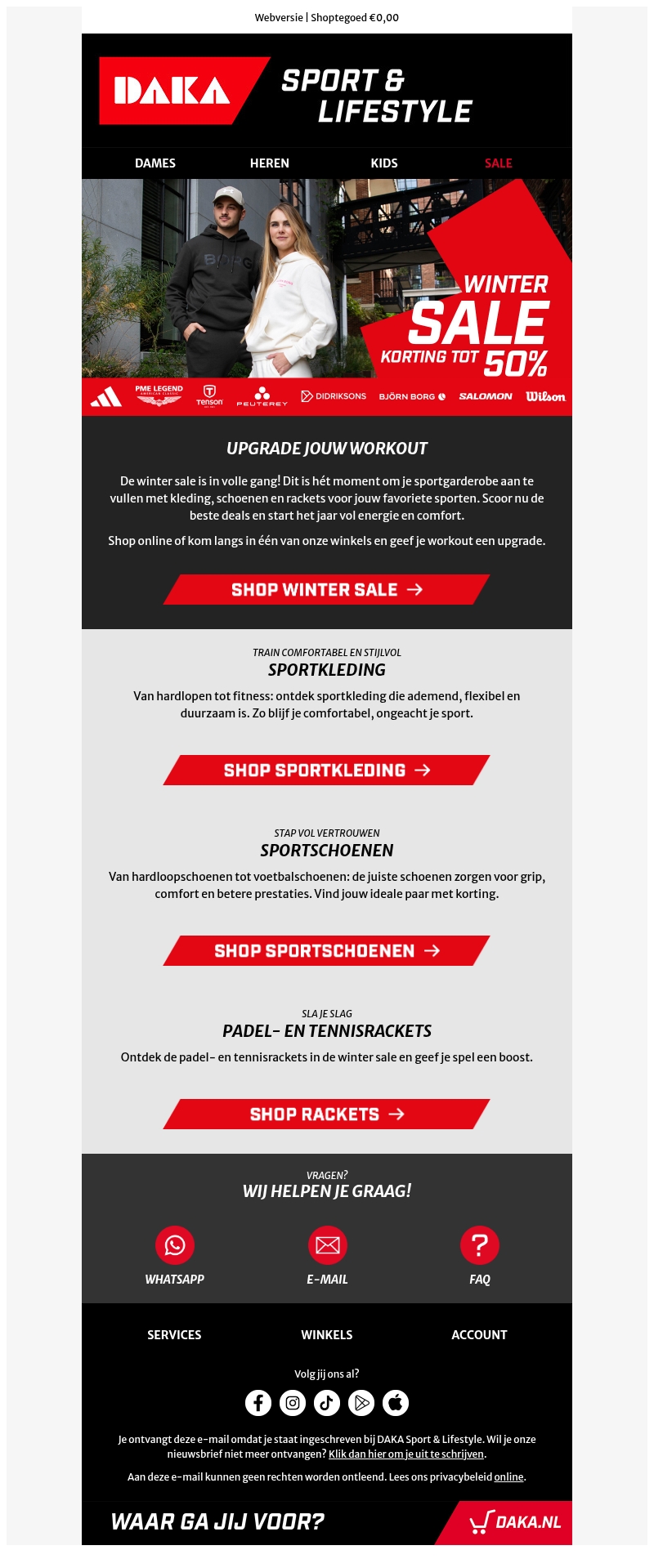 Scoor sportief voordeel in de winter sale ❄️ Scoor sportief voordeel in de winter sale ❄️