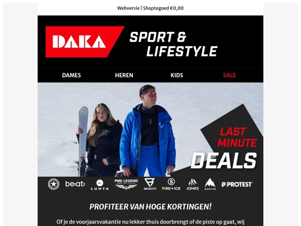Last minute deals op wintersport en casual winterjassen ❄️