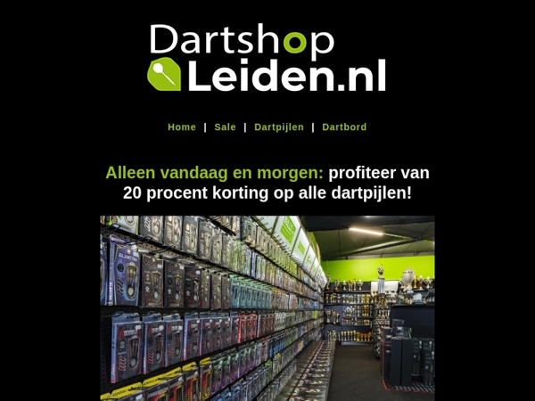 Laatste kans: 20% korting op alle dartpijlen eindigt morgen 🎯