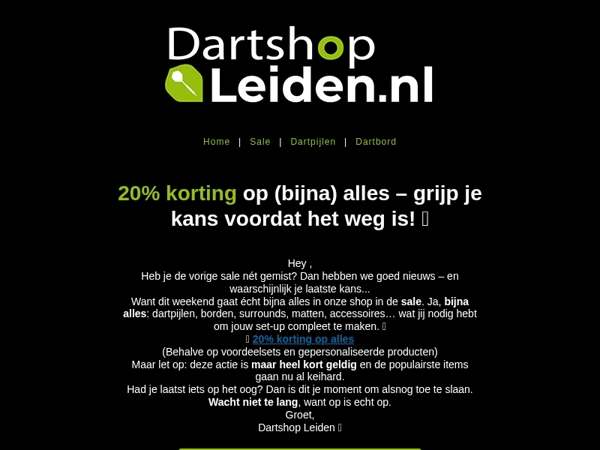 Dit is niet normaal… 20% korting op alles! 🧨