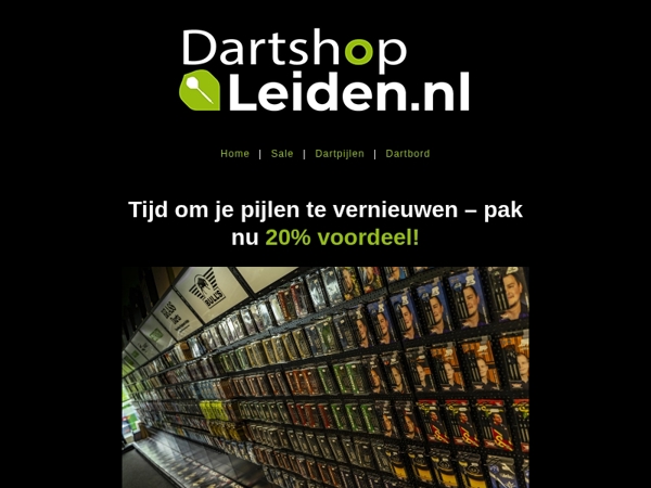 Gooi raak met 20% korting op dartpijlen 🤩