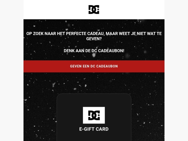🎅 Geef een DC Shoes cadeaubon en maak gegarandeerd blij