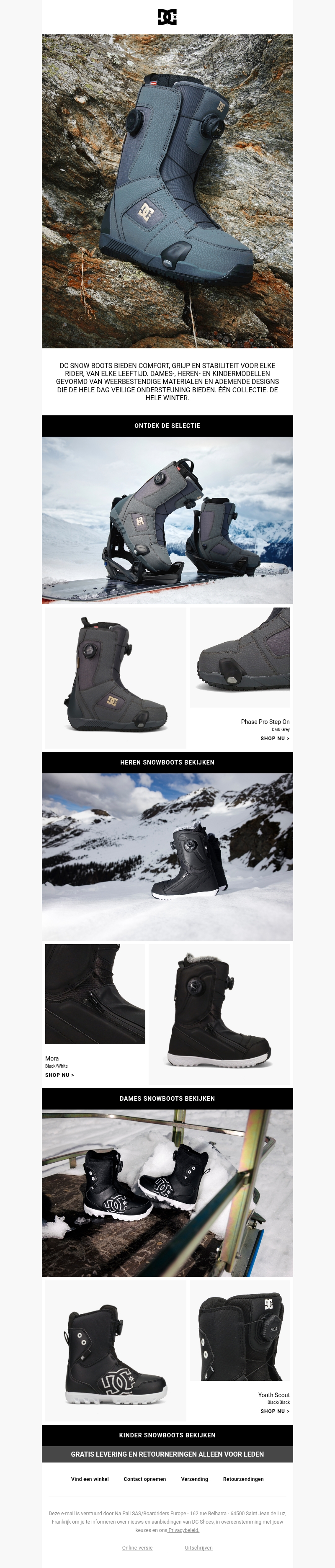 DC Snow Boots: vind jouw perfecte fit. DC Snow Boots: vind jouw perfecte fit.