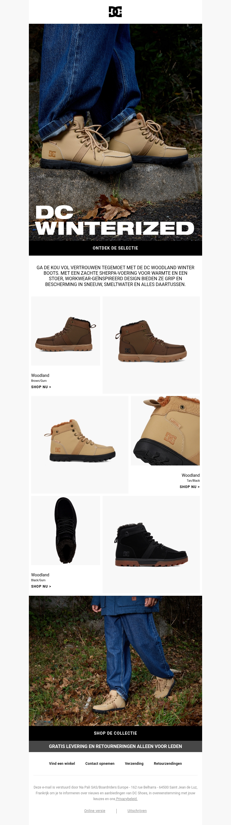 Trotseer de winter met de DC Woodland Boots Trotseer de winter met de DC Woodland Boots