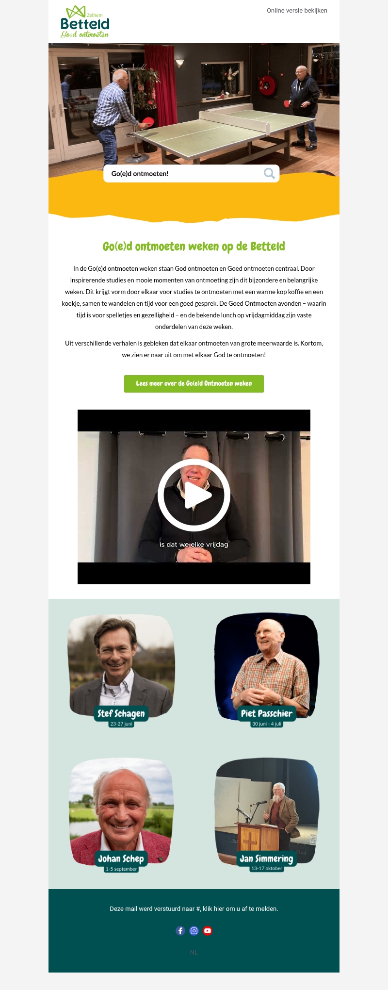 Ontdek onze Go(e)d Ontmoeten weken! Ontdek onze Go(e)d Ontmoeten weken!