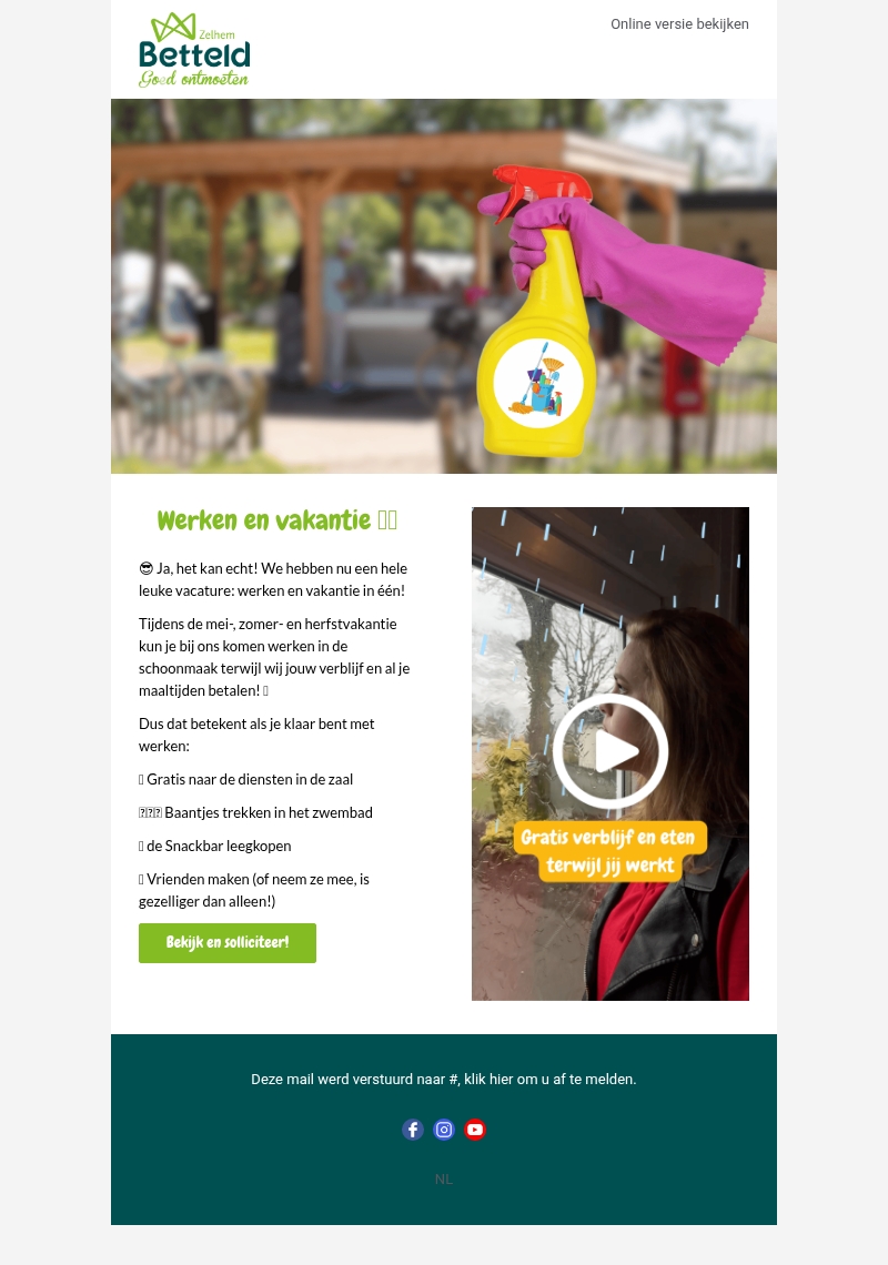 Werken en vakantie in één?! π€― Werken en vakantie in één?! π€―