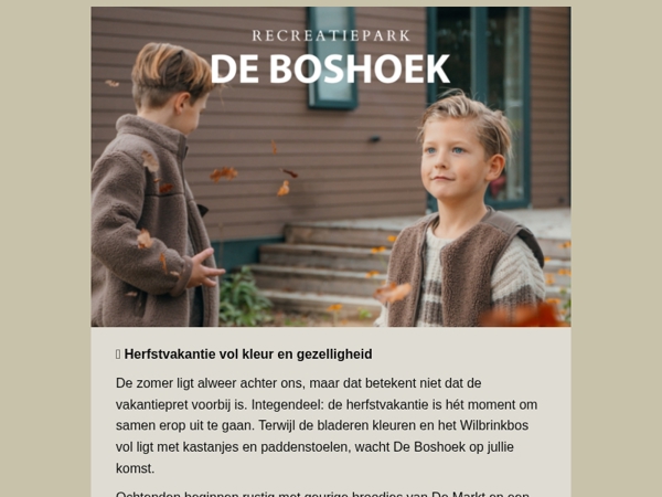 🍂 Tijd voor herfstgezelligheid op De Boshoek