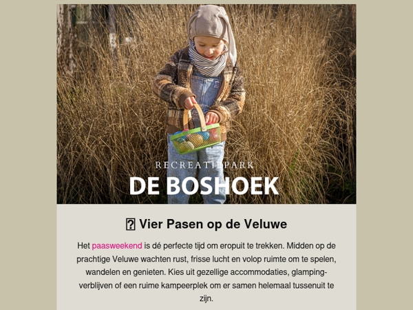 Vier onvergetelijke paasdagen bij De Boshoek! 🐣