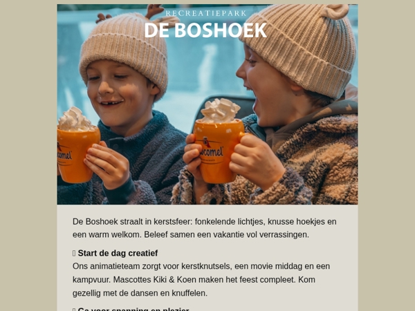 ✨ Beleef een magische kerstvakantie op De Boshoek