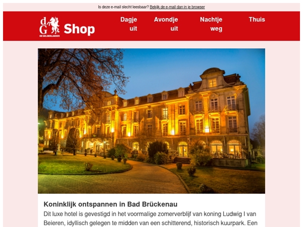 Overnacht in het voormalige zomerverblijf van koning Ludwig I van Beieren