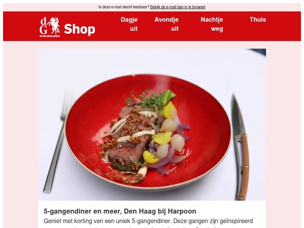 Ga ook na kerst heerlijk samen dineren met korting