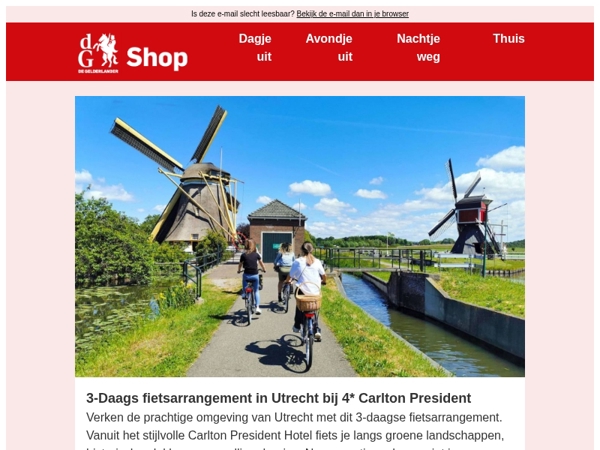 Ga er actief op uit met een fietsarrangement