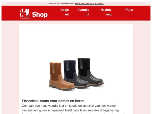 Tijdelijke aanbieding: stijlvolle laarzen
