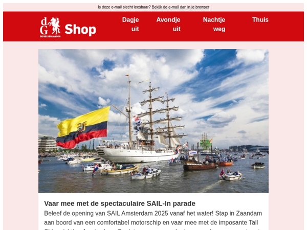 Vaar mee met de SAIL-In parade!