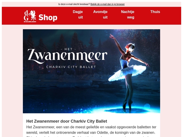 Mis dit wereldberoemde ballet niet