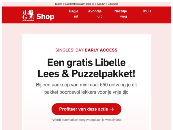 Speciaal voor jou: profiteer van deze actie