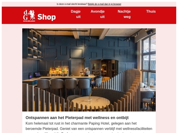 Ontspannen aan het Pieterpad: inclusief wellness en ontbijt