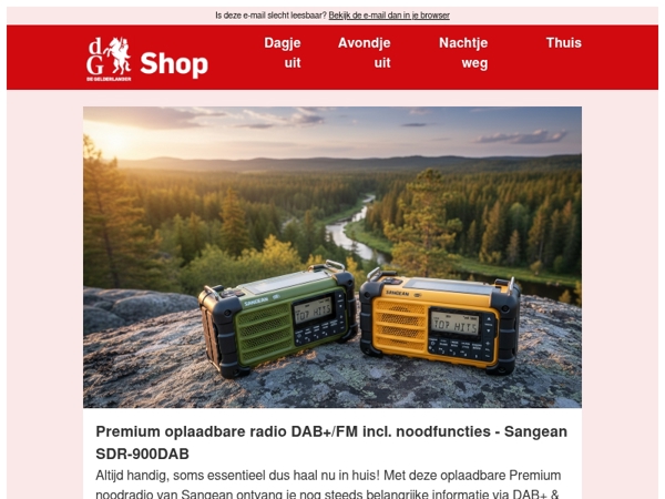 Eén radio, altijd voorbereid