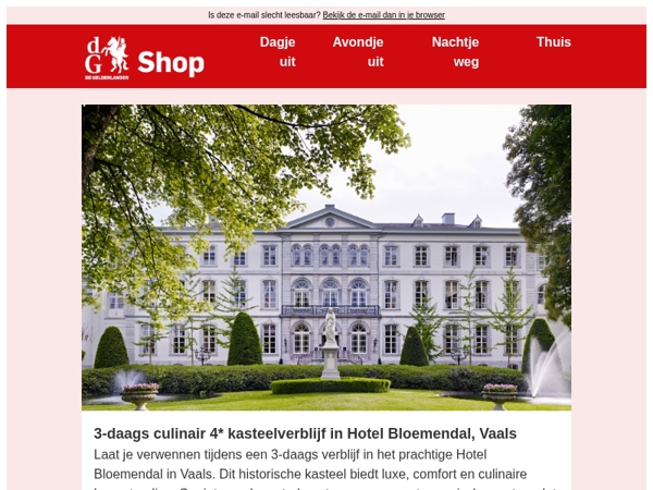 Laat je verwennen in het prachtige Hotel Bloemendal