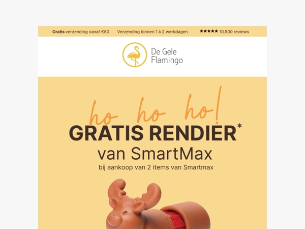 🎉 Grijp je gratis SmartMax rendiertje! 🎁