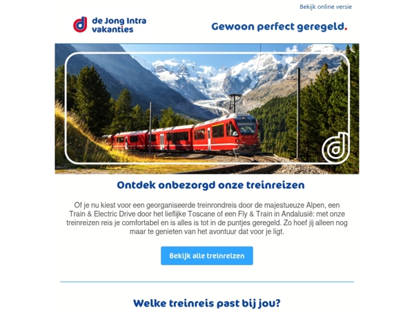 🚆 Je volgende vakantie begint op het spoor