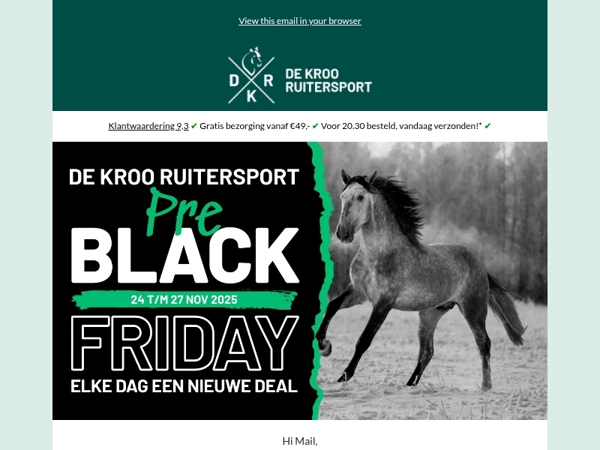 Pre Black Friday Deals van woensdag 🖤