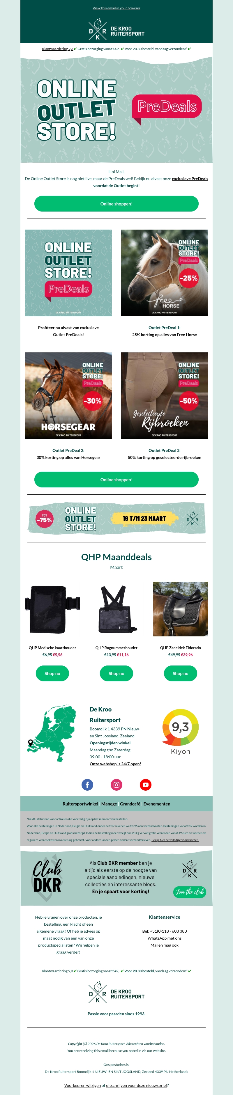 Outlet PreDeals! π« Outlet PreDeals! π«