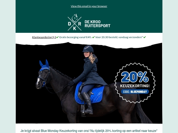 Blue Monday Keuzekorting! 💙