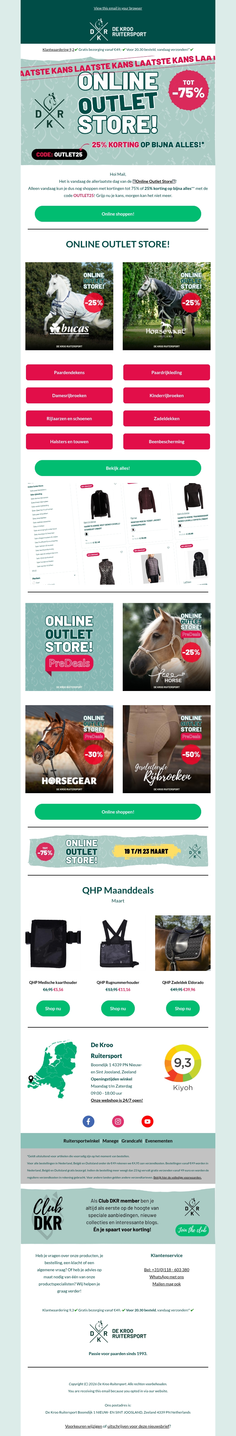 Alleen vandaag nog: Online Outlet Store! π₯ Alleen vandaag nog: Online Outlet Store! π₯