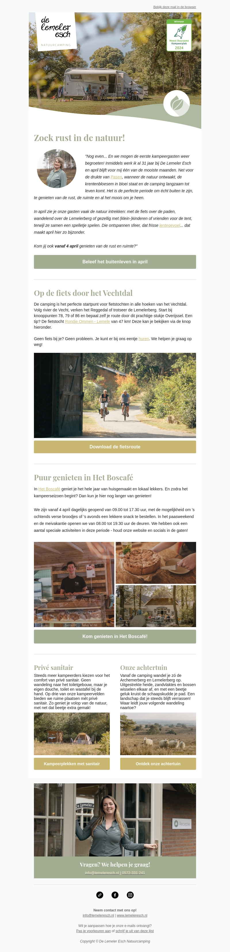 Beleef het buitenleven in april ๐๏ธ Beleef het buitenleven in april ๐๏ธ