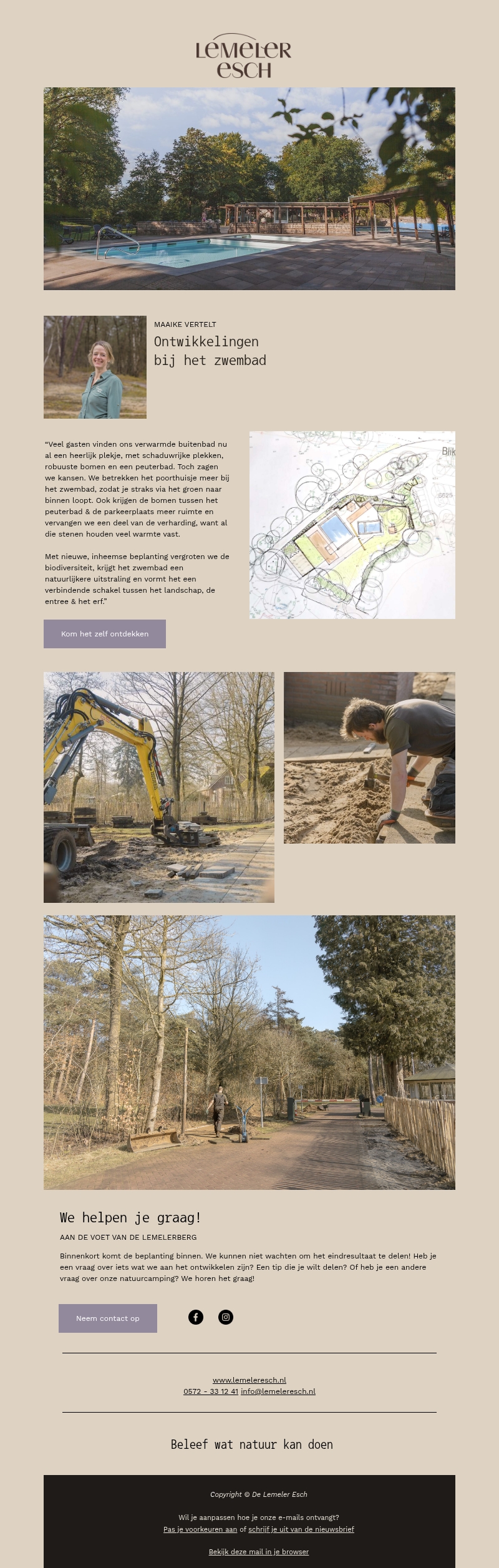 🌿 Nieuwe ontwikkelingen bij het zwembad 🌿 Nieuwe ontwikkelingen bij het zwembad