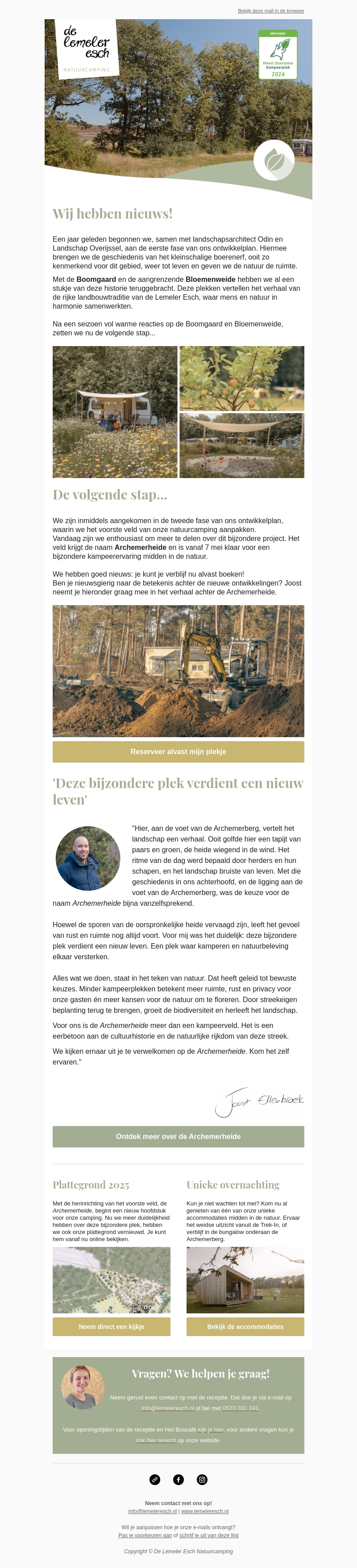 Wij hebben nieuws! Wij hebben nieuws!