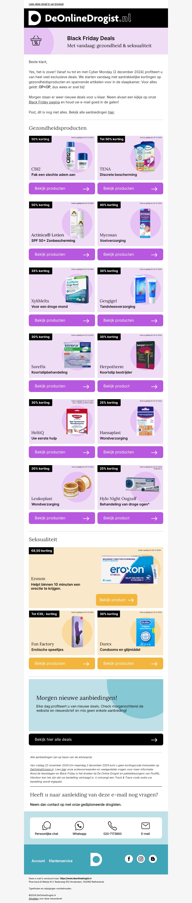 Black Friday Deals 🖤 tot 60% korting Black Friday Deals 🖤 tot 60% korting