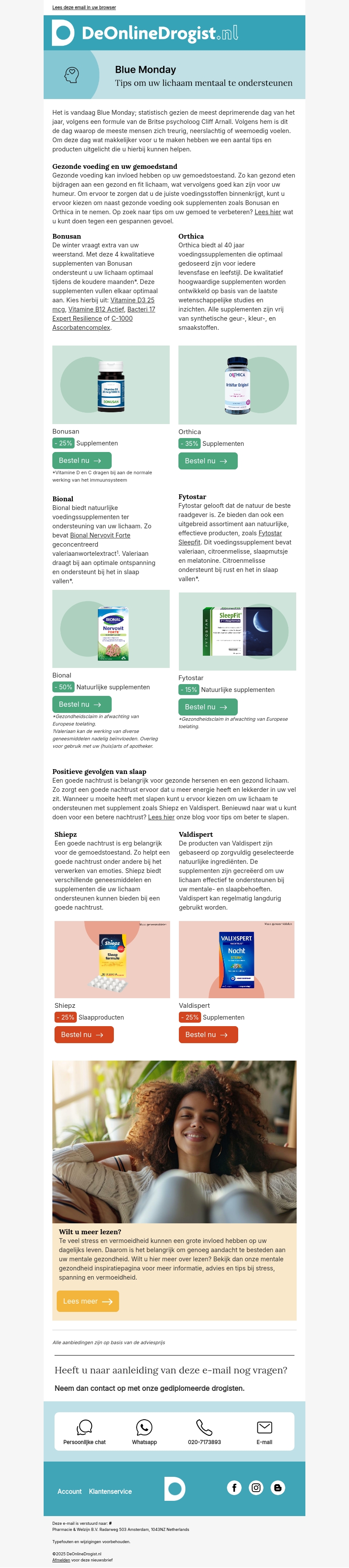 Voelt u zich ook zo blauw vandaag? Voelt u zich ook zo blauw vandaag?