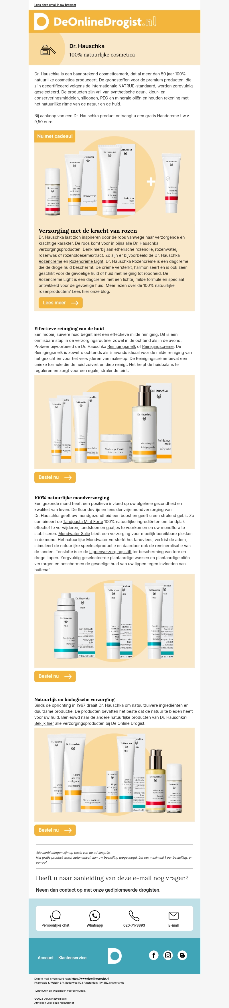 Ontdek de 100% natuurlijke cosmetica van Dr. Hauschka Ontdek de 100% natuurlijke cosmetica van Dr. Hauschka