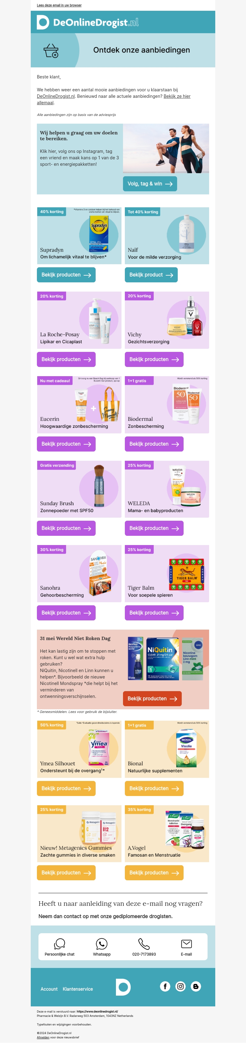 Ontdek nieuwe aanbiedingen bij De Online Drogist Ontdek nieuwe aanbiedingen bij De Online Drogist